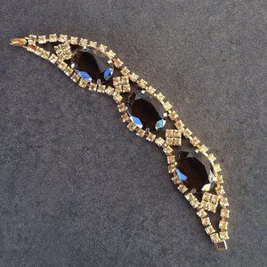 Vintage Deco Style Rhinestone Bracelet